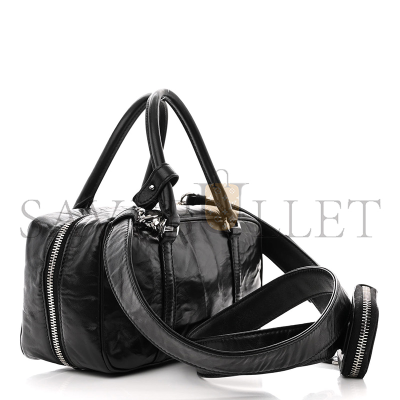 PRADA NAPPA ANTIQUE SMALL RE-EDITION 2001 TWO HANDLE CROSSBODY BAG 1BB098 (24*13*7.5cm)